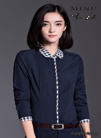 女士长袖衬衫定做58