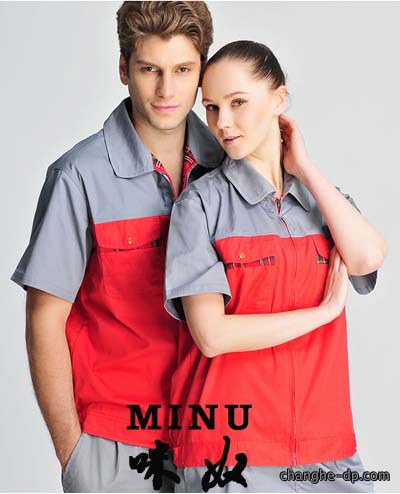 夏装工作服定做15