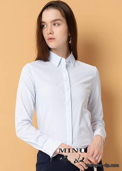 女士长袖衬衫定做80