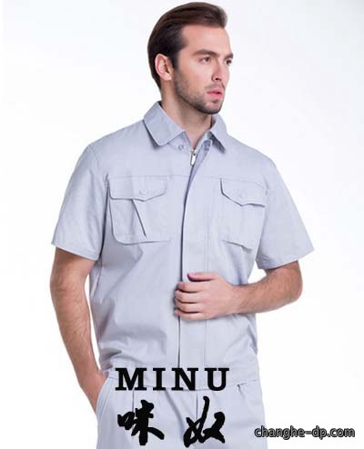 夏装工作服定做35