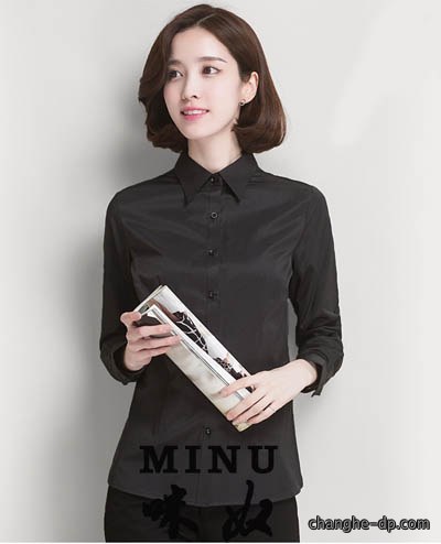 女士长袖衬衫定做25