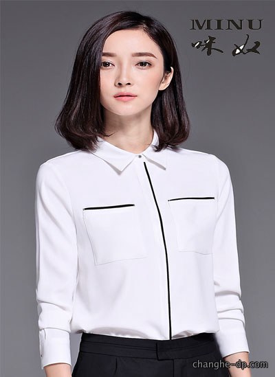 女士长袖衬衫定做56