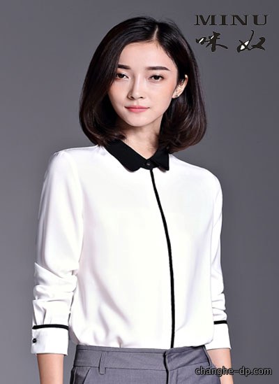 女士长袖衬衫定做54