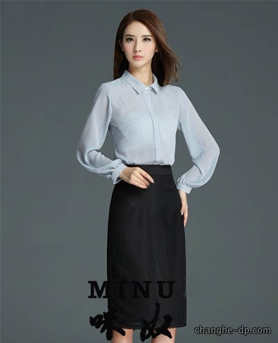 女士长袖衬衫定做11